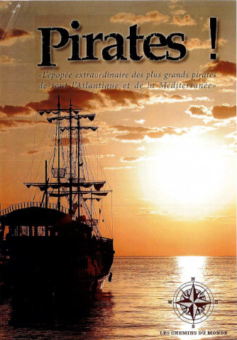 Bateau pirate et en font un couch&eacute; de soleil