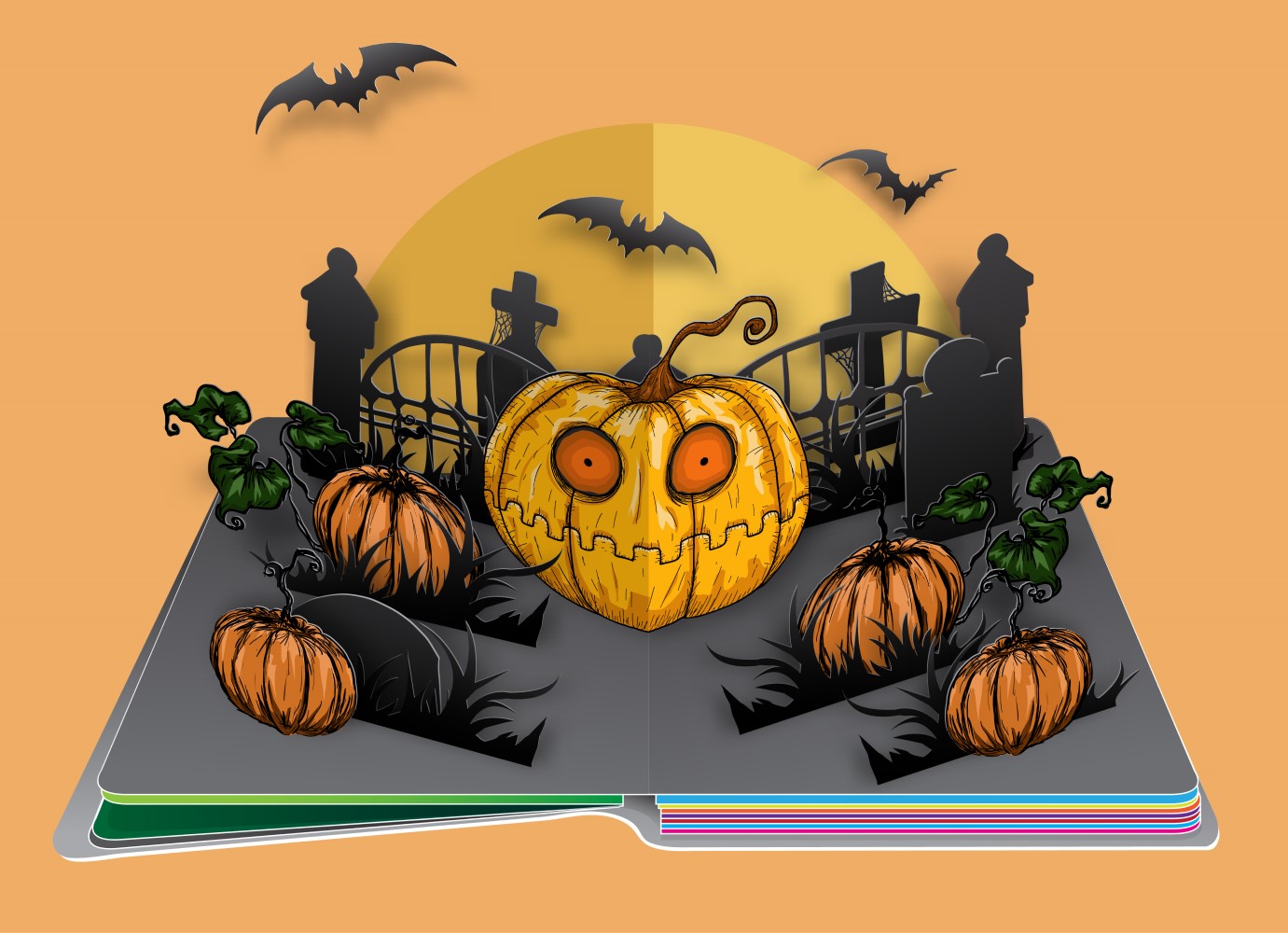 carte pop up hallowwen