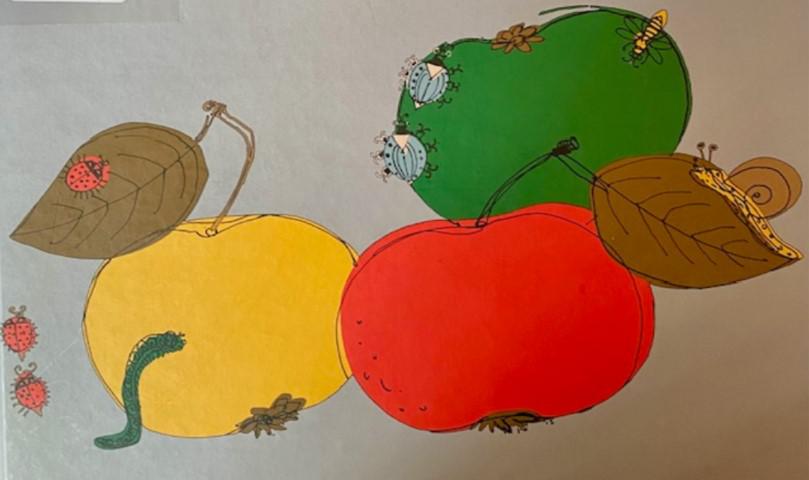 Des pommes de trois couleurs